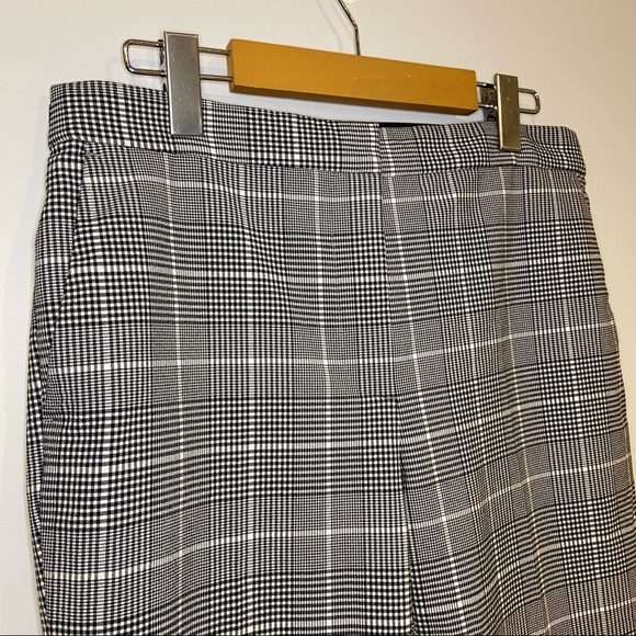 ZARA Plaid Cropped Trouser Pant - Picture 5 of 13